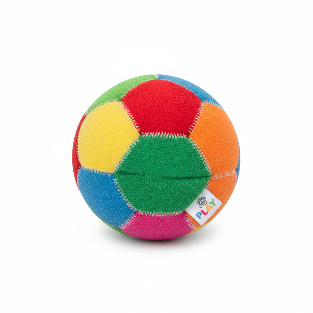 Squeaky Plush Ball dog toy