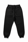 Unbranded Essential Sweatpants - black heavyweight fleece flat lay
