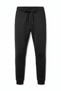 Unbranded Essential Joggers - black slim tapered fit flat lay